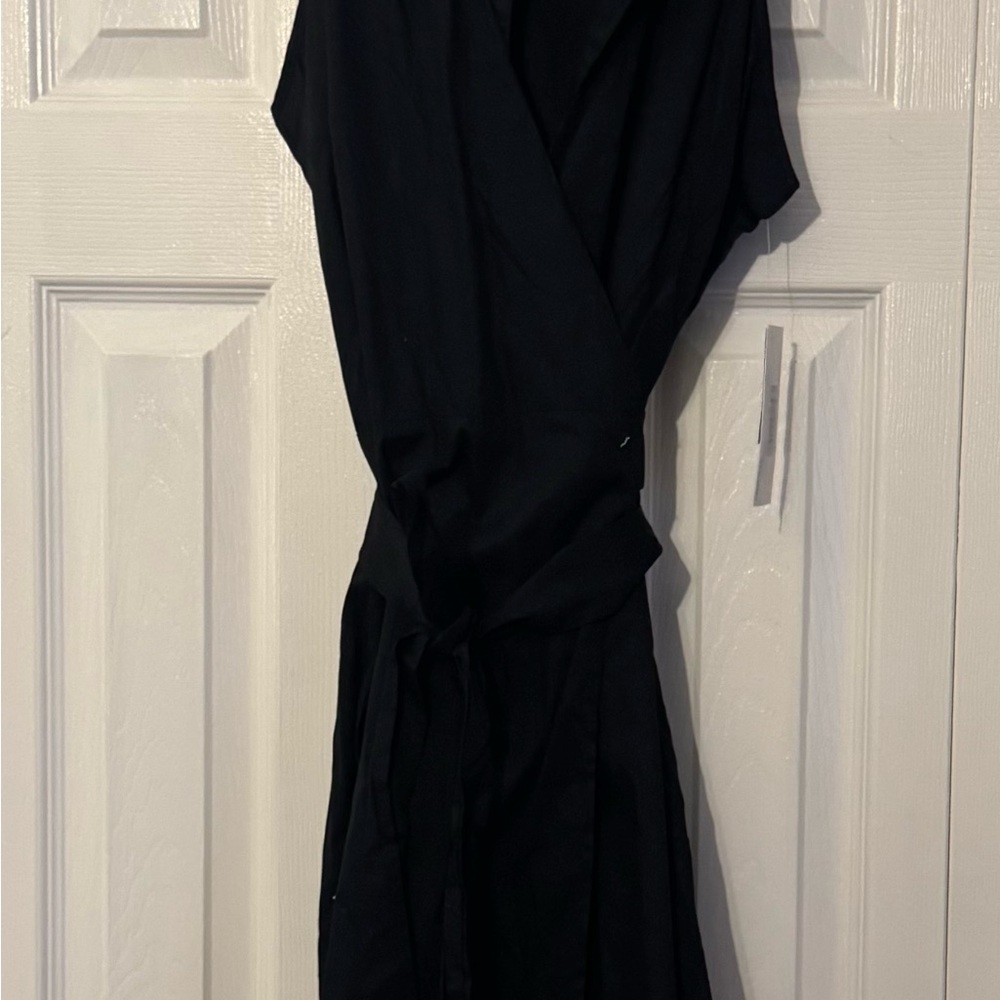 Elegant Black Wrap Dress